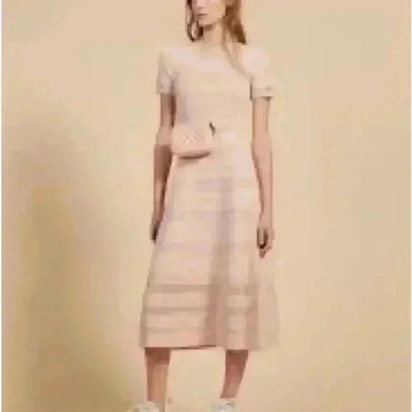 Sandro Paris A-Line mid length knit dress, size 42 or M in USA size. - Picture 1 of 10